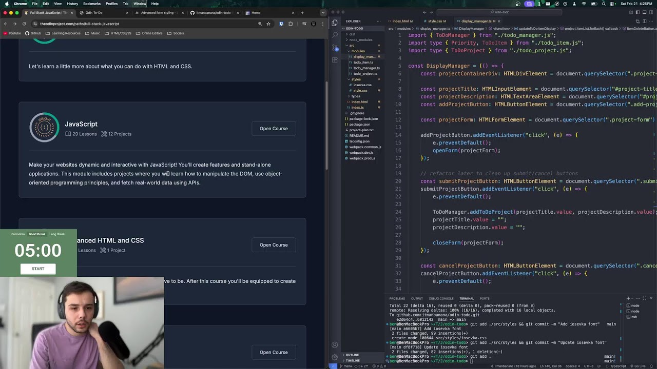 Day 24 learning web dev until I know what I’m doing | study, code, hangout