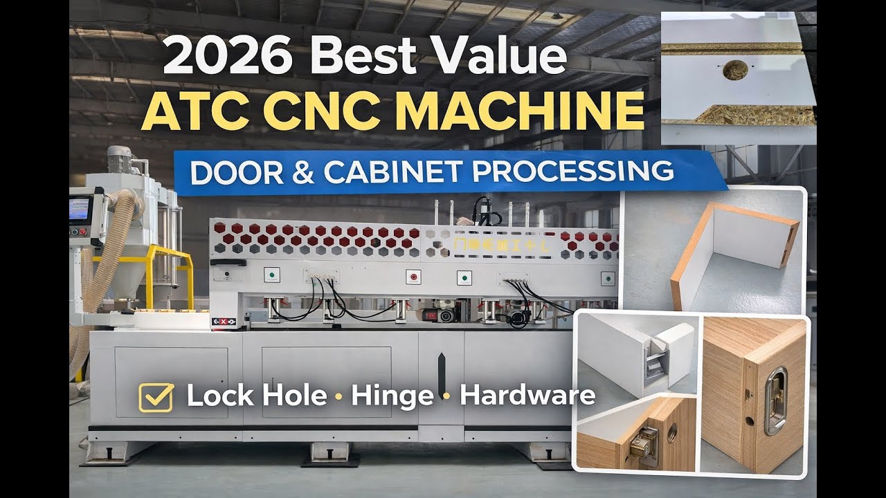 2026 Best Value ATC CNC Machine for Door & Cabinet Processing  Lock Hole · Hinge · Hardware