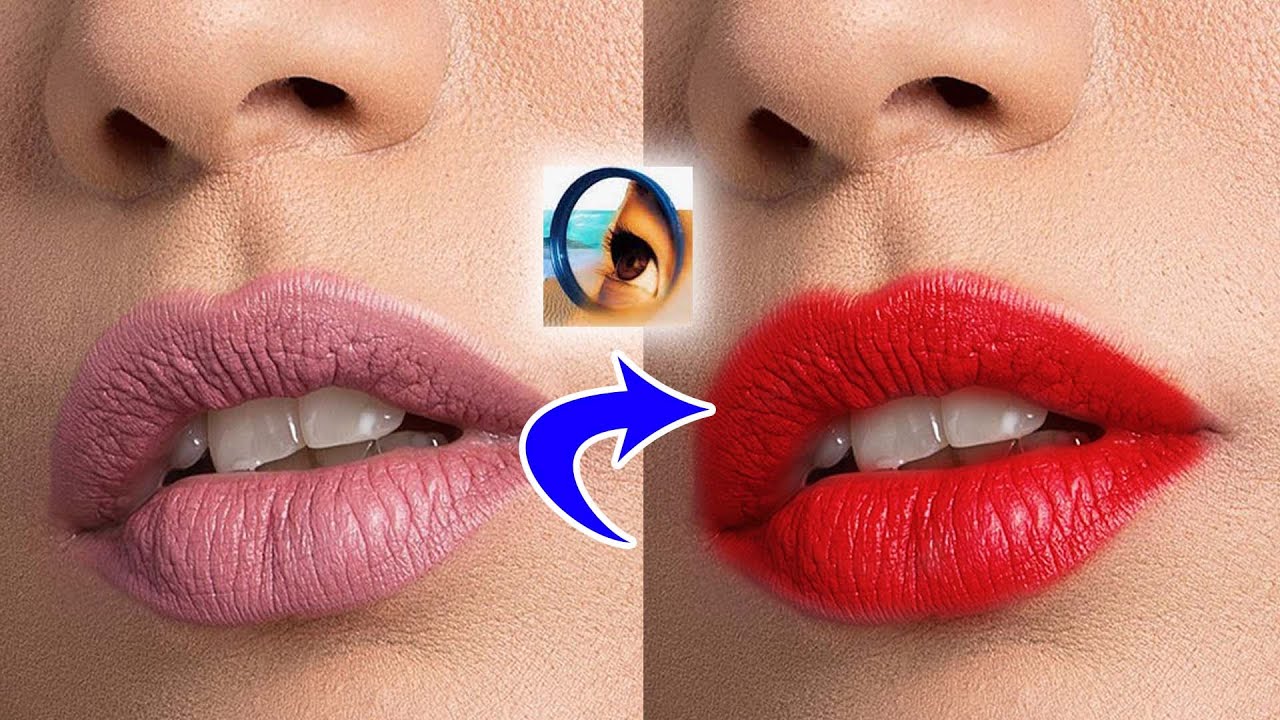 How to Change The Lip Color In Photoshop || फोटोशॉप में लिप का कलर कैसे चेंज करे?