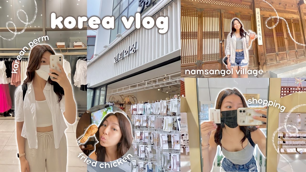 DAILY KOREA VLOG 💌 🧸 : summer glow up, hair perm, eyelash extensions & shopping