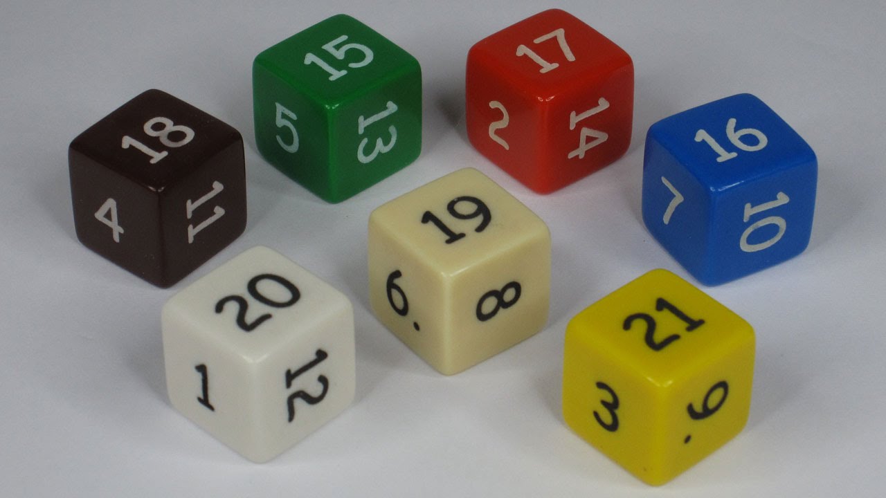 Seven Non Transitive Dice - Oskar's Dice