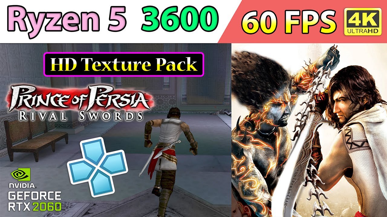 Prince of Persia: Rival Swords - HD Texture Pack • 60 FPS • 4K - PPSSPP Emulator | Ryzen 5 3600