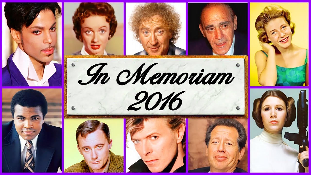 Памяти 2016: Знаменитые лица, которых мы потеряли в 2016 году | Legacy Memoriam