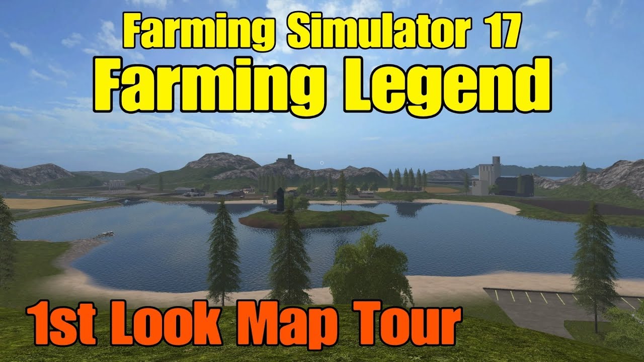 Let's Play Farming Simulator 17 PS4: FS17 Farming Legend (1st Look Map Tour!)