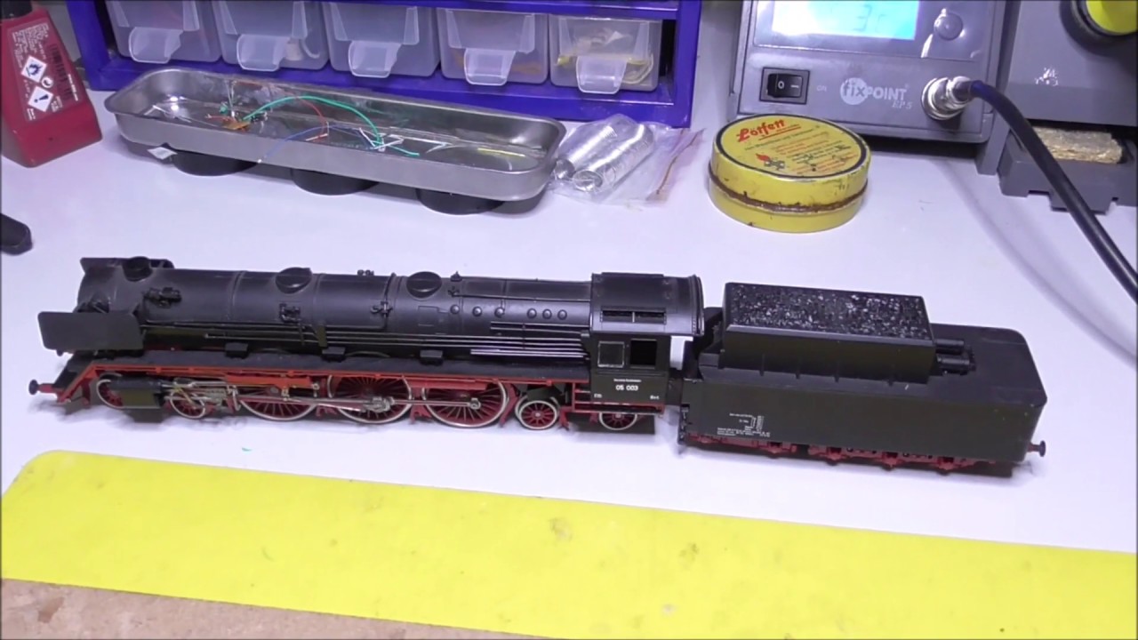 alte Liliput BR 05 ESU Decoder und LED Einbau, Intermoutain Cab Forward Decoderupdate
