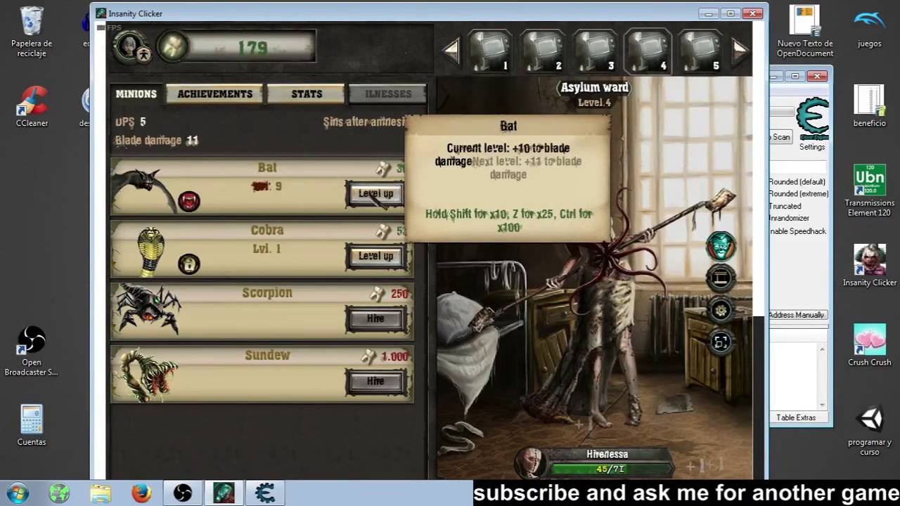 Insanity clicker cheats cheat engine