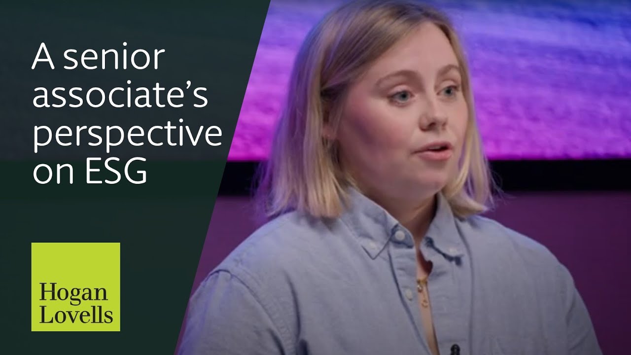 A senior associate's perspective on ESG