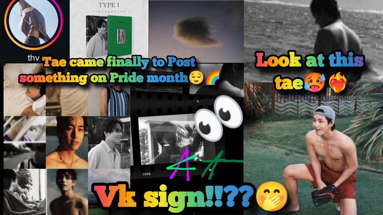 taehyung came and he gave us Pride blessings vk sign is back again (all new updates and blessings)