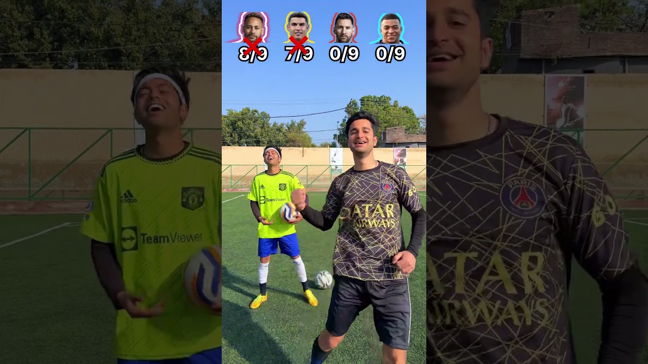 Messi 🆚 Ronaldo 🆚 Neymar 🆚 Mbapp&eacute; | Bounce & Pressure Challenge ⚽🔥#soccer #football