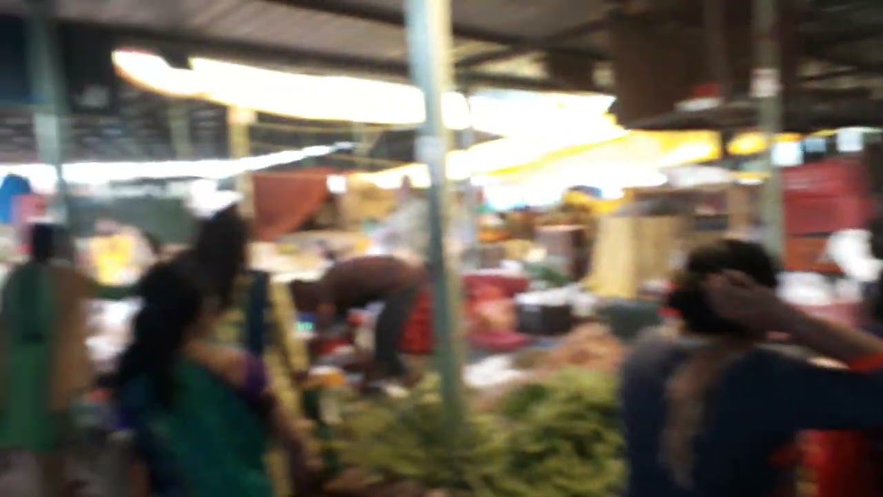 KR Puram market (inside view) in bengaluru India