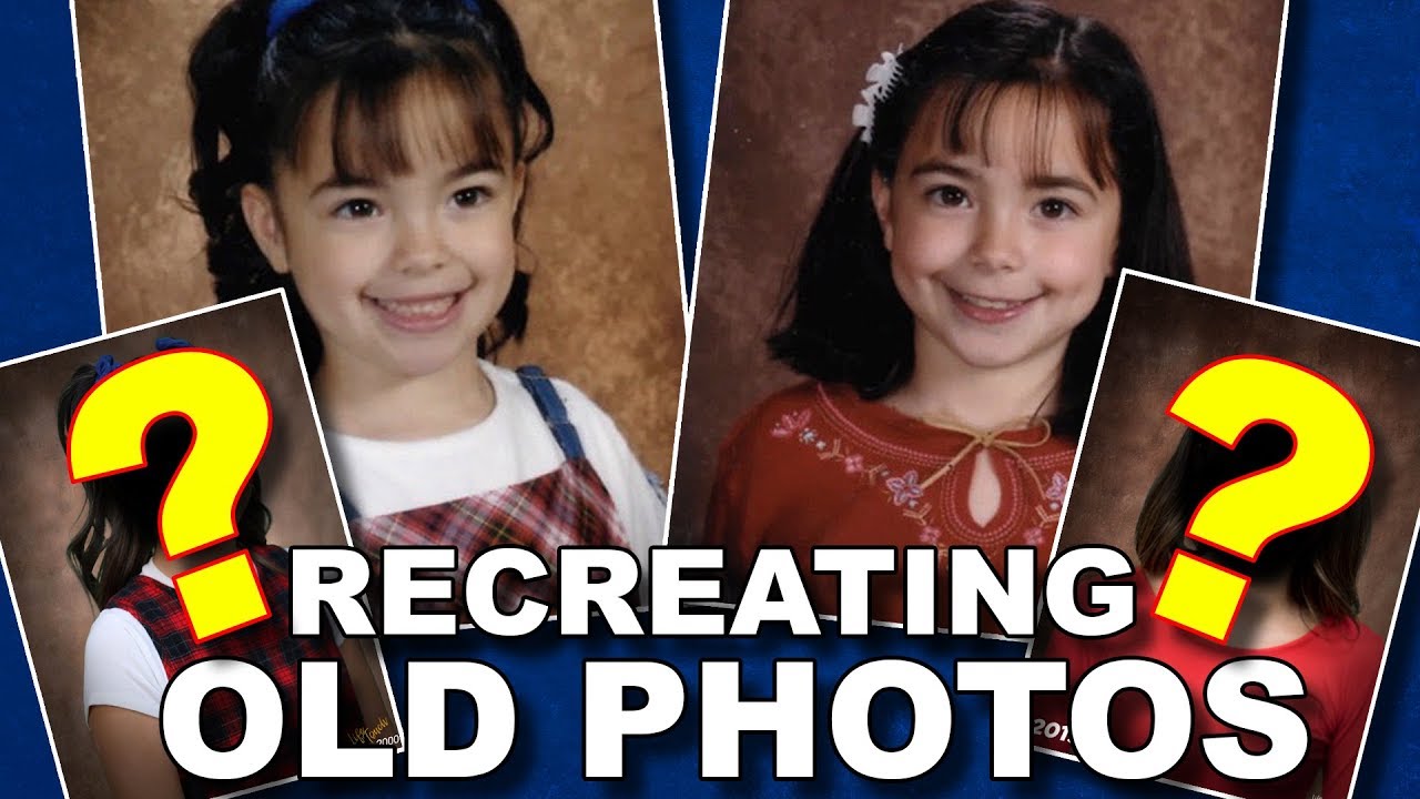 We Recreated Our Old Childhood Photos - Merrell Twins