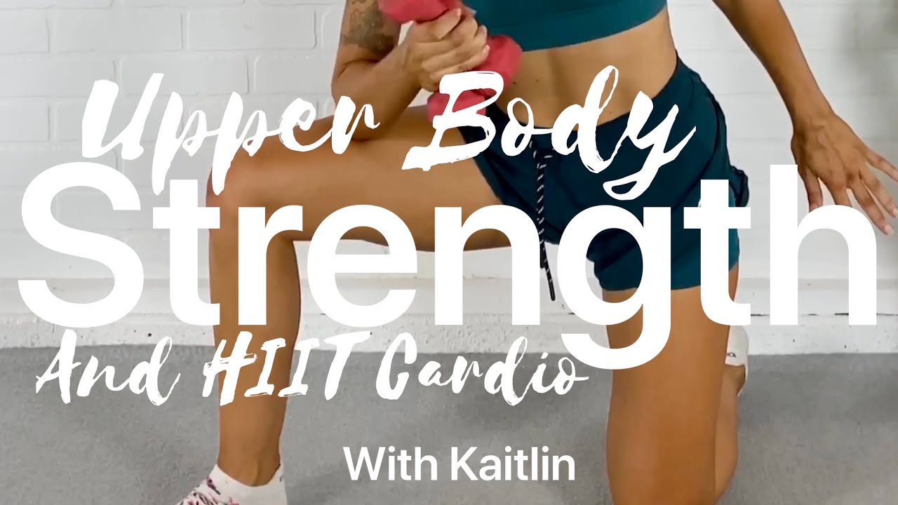 45 Minute Upper Body Strength and HIIT Cardio Workout!