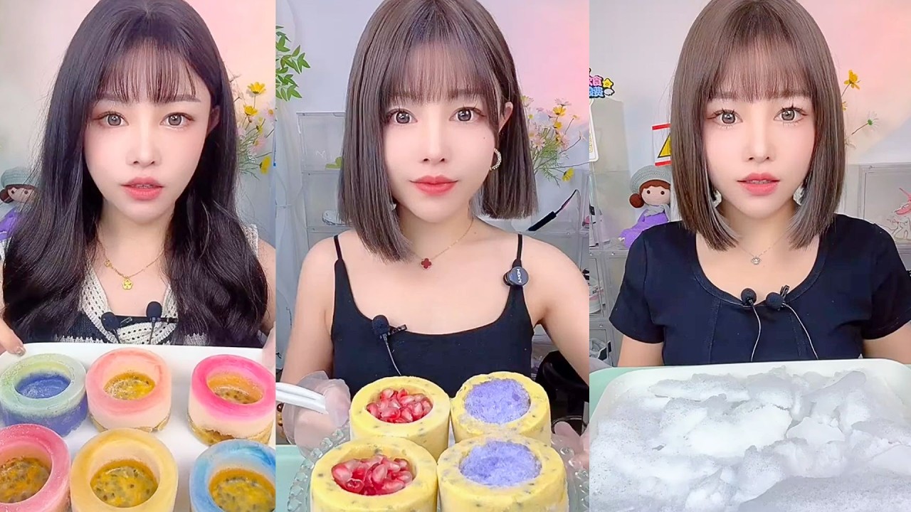 Chinese Sweet Dessert Eating Show | Jelly Mochi & Handmade Candy ASMR