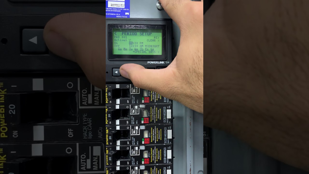Programación horario Powerlink NF3500
