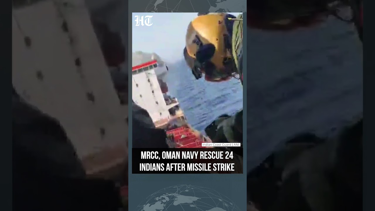 24 Indians Rescued After Missile Attack on Tanker Off Oman Coast | #shorts