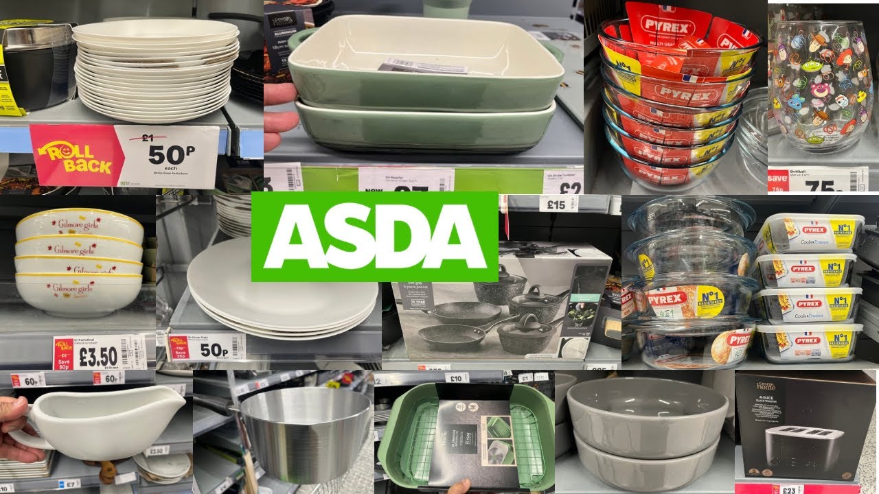 WHAT'S IN ASDA HOME SECTION/REDUCED PRICES/HOME ESSENTIAL & MORE ON SALE