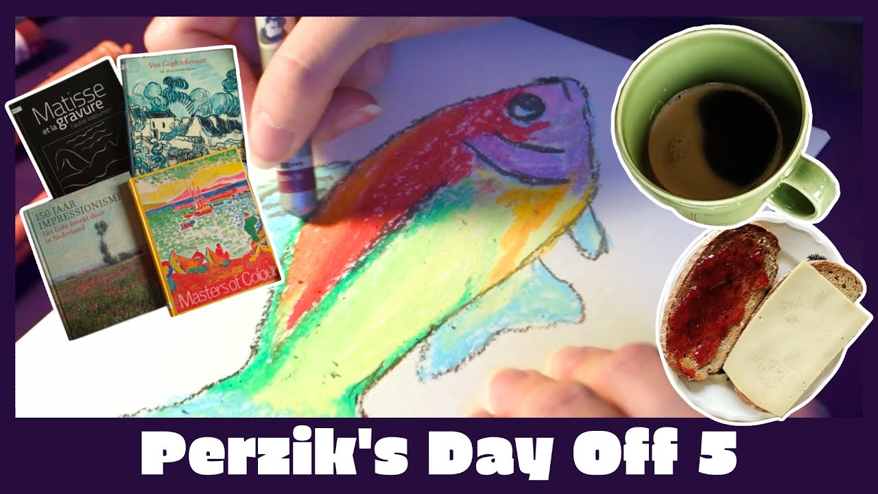 Perzik's Day Off 5: Slow morning, sea drawings & what I've been reading