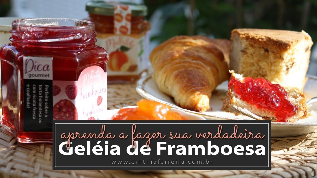 Receita francesa de geléia (gelée) de framboesa | Fácil e rápida