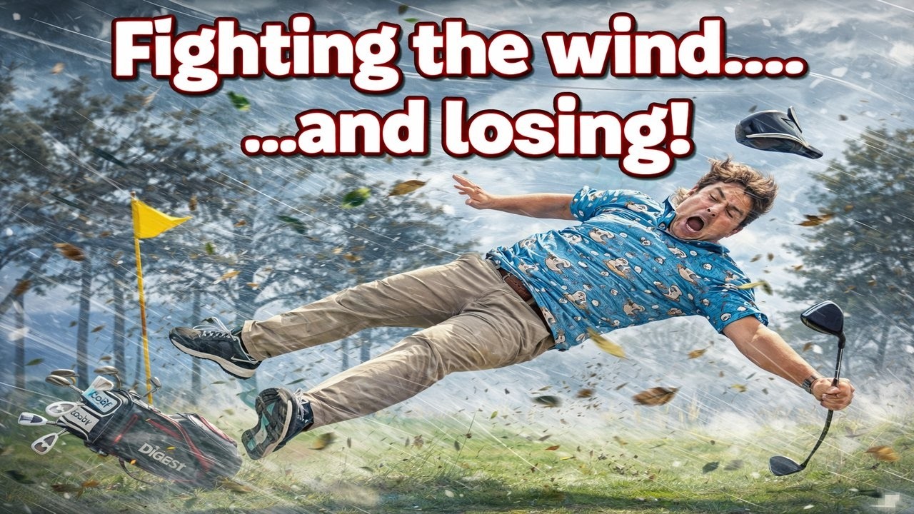 Golf is hard! It gets harder when you are fighting the wind all day!