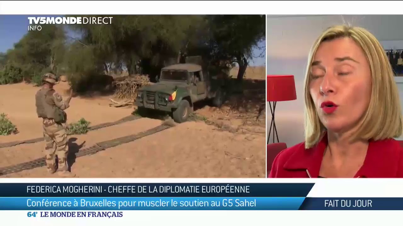 G5 Sahel : entretien avec la cheffe de la diplomatie européenne, Federica Mogherini
