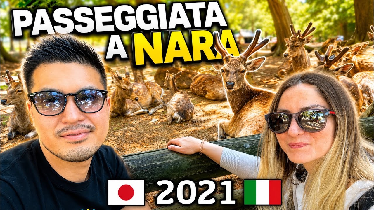 PASSEGGIATA A NARA GIAPPONE (2021) CHIACCHERIAMO CON I CERVI, VEDIAMO BUDDHA E MANGIAMO BENE 🤣 🇯🇵
