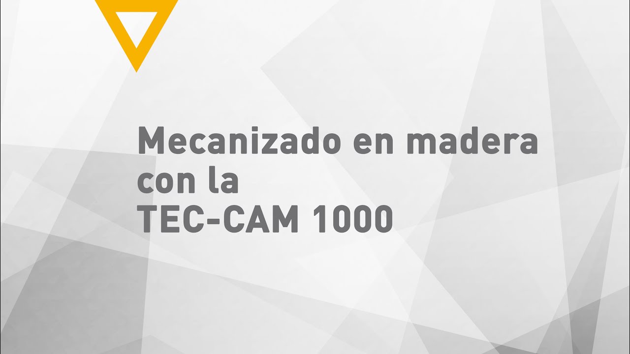 Mecanizado en madera con la fresadora CNC TEC CAM 1000