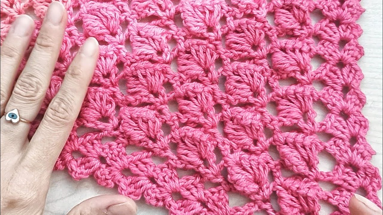 Crochet 3D Leaf Shawl / Crochet Shawl/Scarf Tutorials