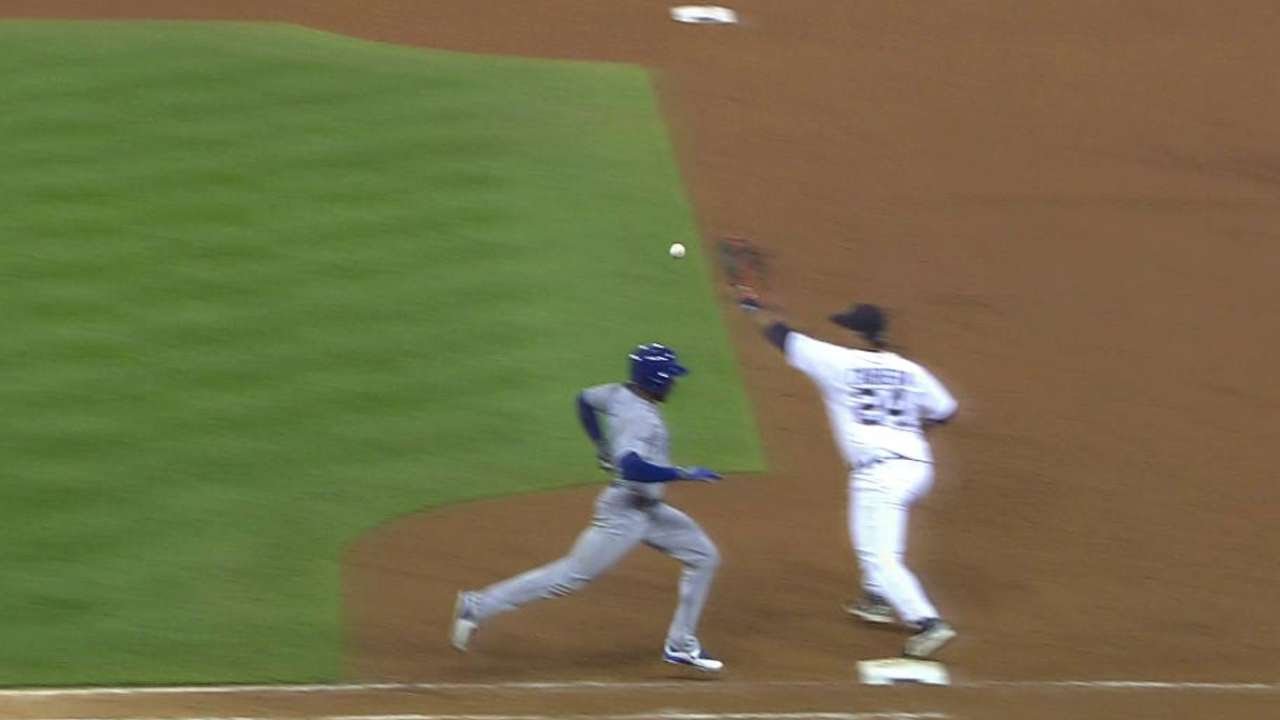 KC@DET: Gorzelanny fields bunt, retires Dyson