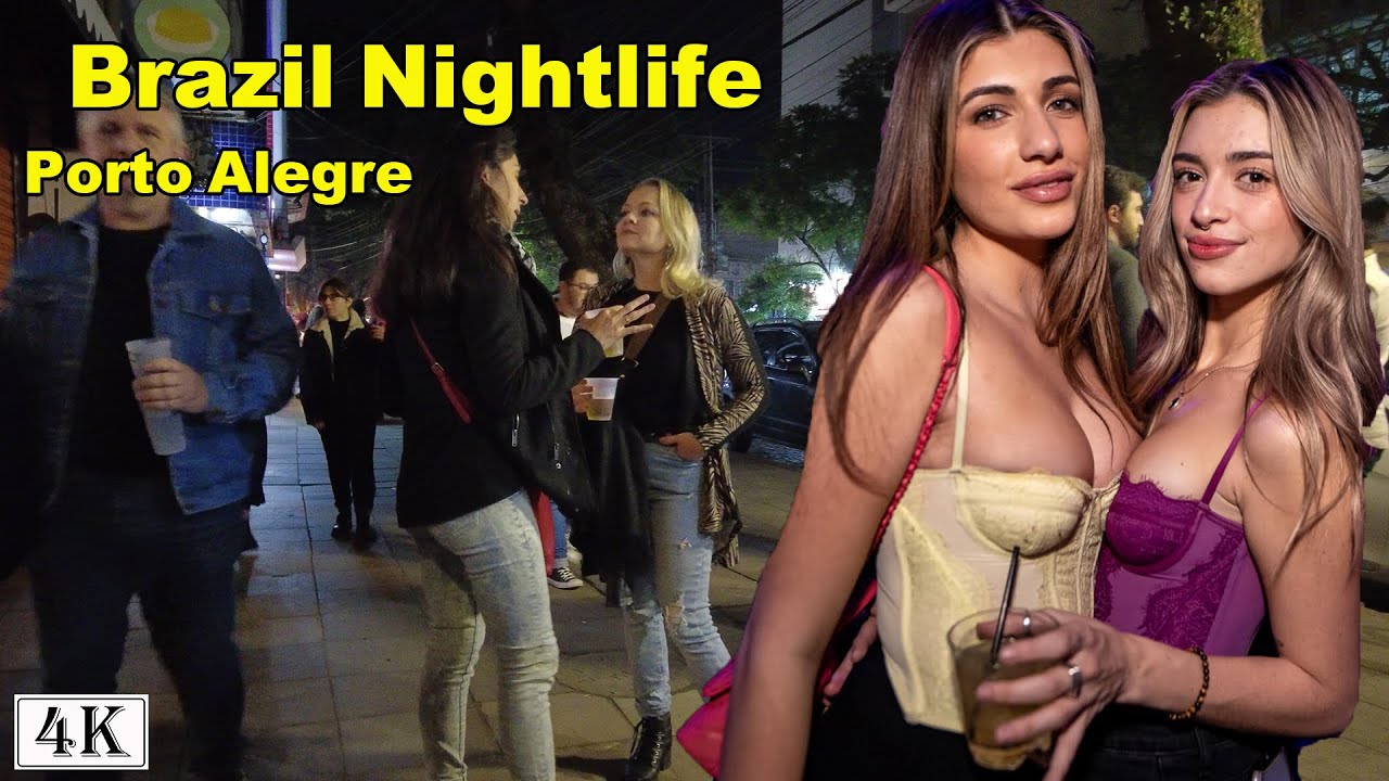 Brazil Nightlife | walking Cidade Baixa , city of Porto Alegre, Rio Grande do Sul 2022 [4k]