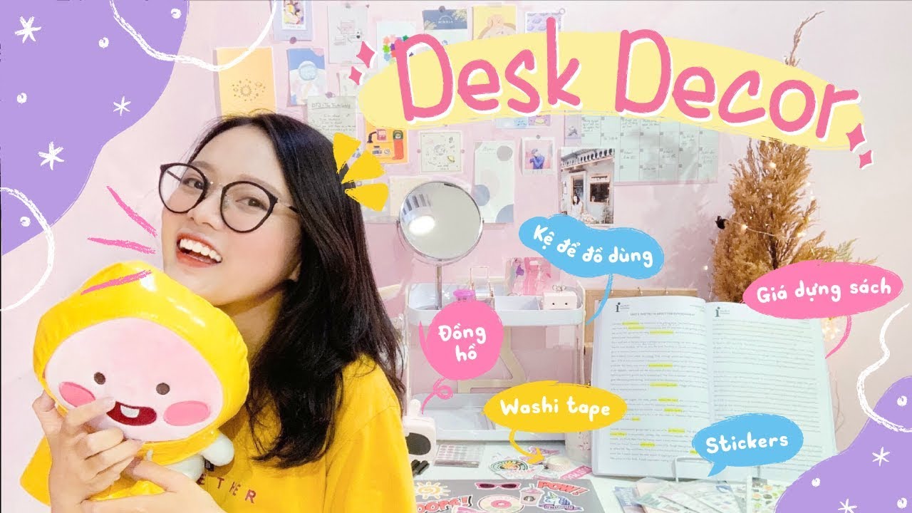 [Ocsenshop] 💓 Trang trí bàn học phong cách Hàn Quốc và cái kết!!???