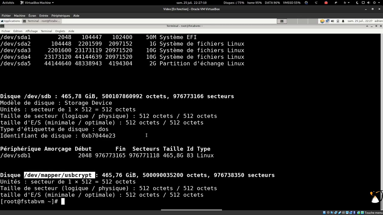 Chiffrer un disque dur sous Linux avec cryptsetup !