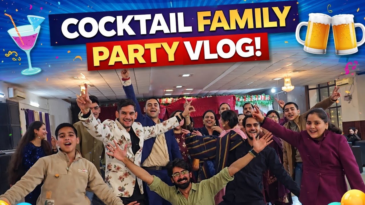 Cocktail party vlog(family)#bhai ki shadi🔥🔥#vlog25 