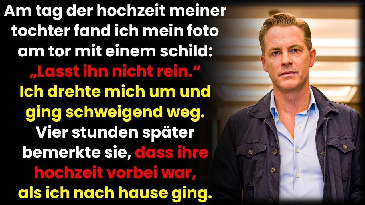 Meine Tochter verbannte mich von ihrer Hochzeit – ihr „Glückstag“ endete sofort …