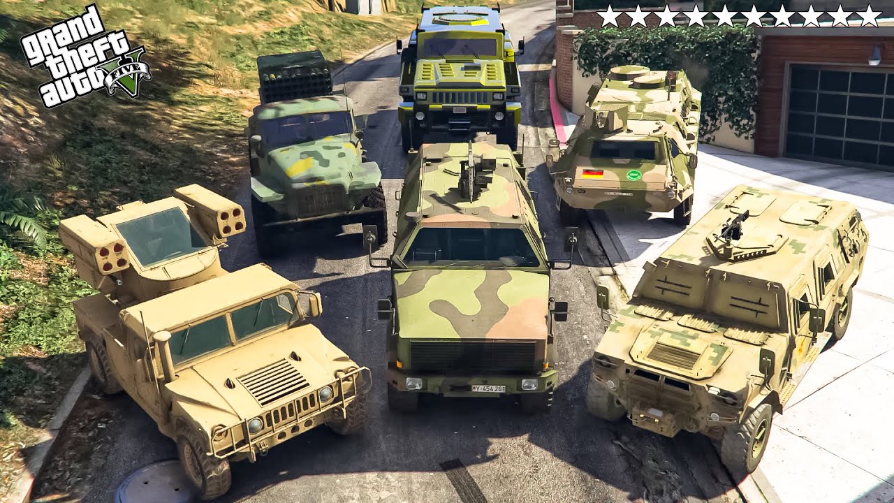 GTA V - Stealing SECRET MILITARY VEHICLES with Franklin in GTA 5!