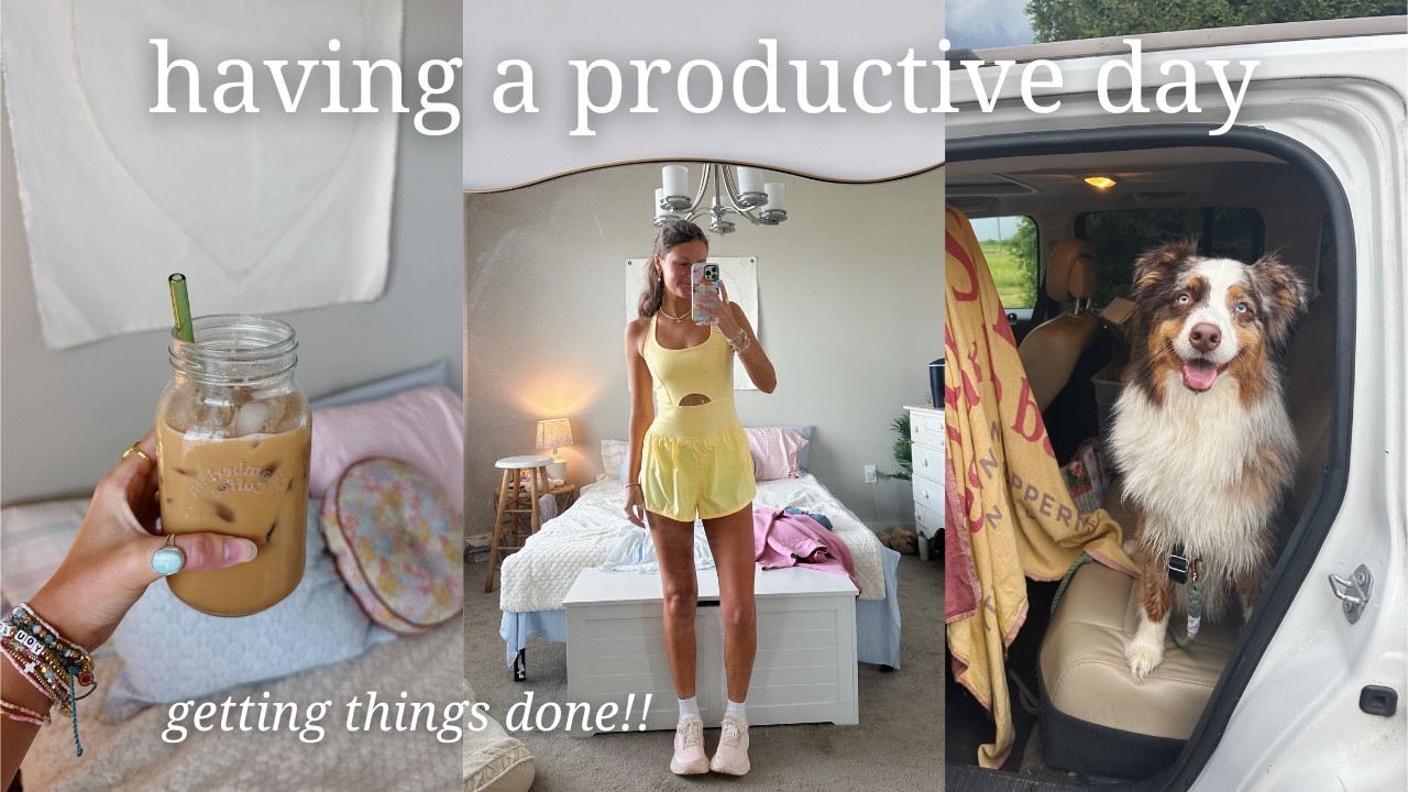 spend a productive day with me *getting things done I’ve been needing to do*