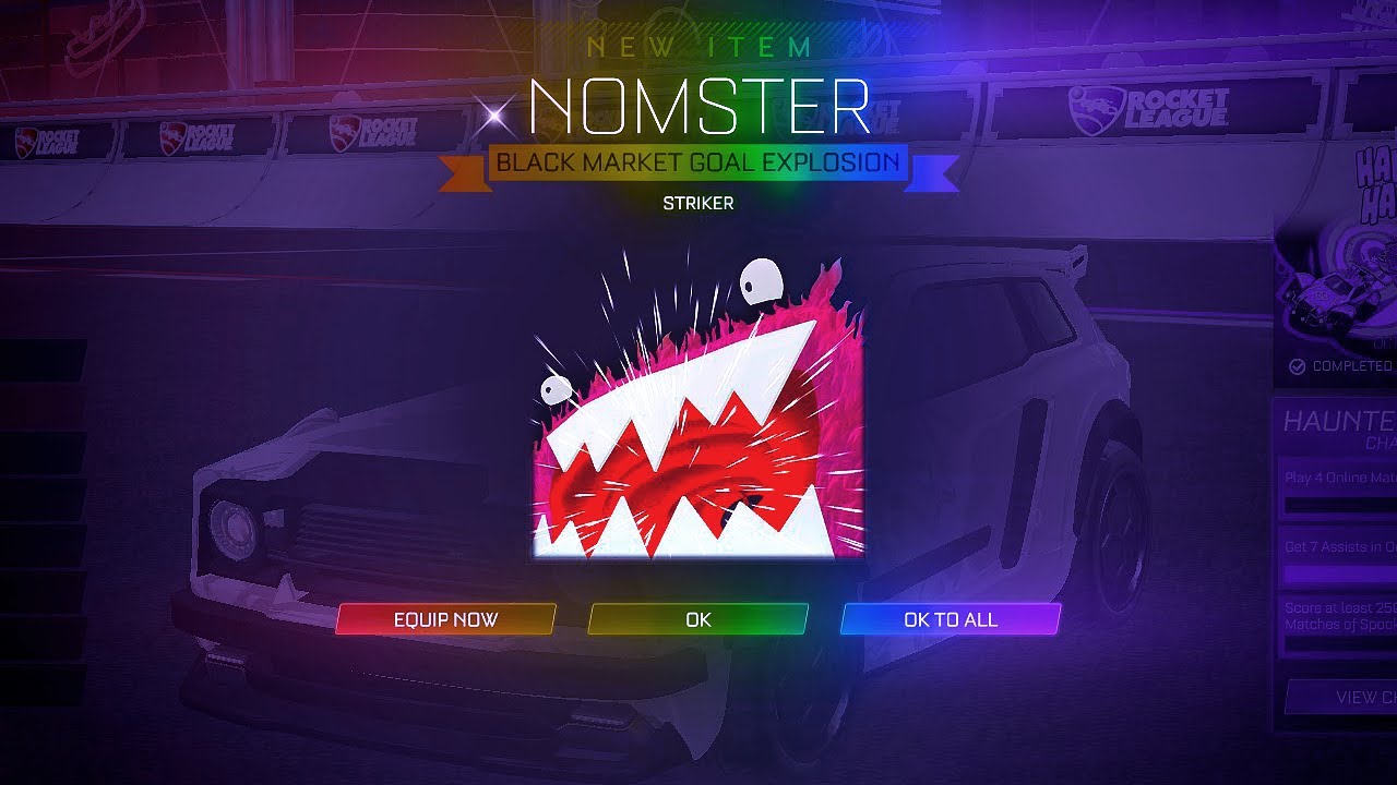 PLAYING ROCKET LEAGUE WITH THE NOMSTER GOAL EXPLOSION!