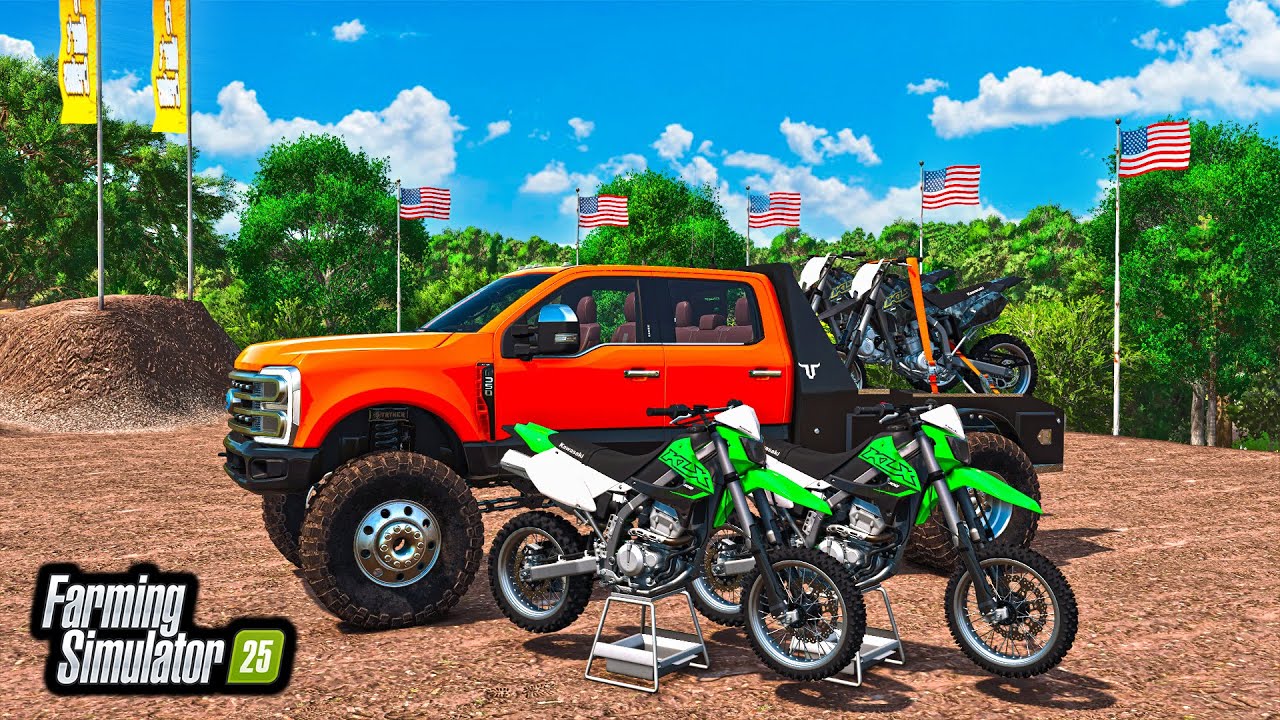 MOTOCROSS OFFROAD TRACK BUILDING! (DIRTBIKE DEALERSHIP) | FS25