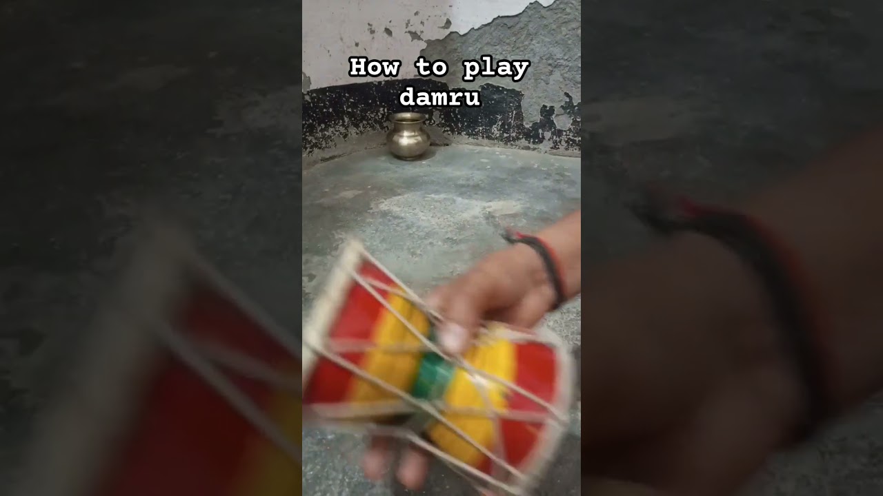 How to play damru #hindi #damru #mahadev #bholenath #shortvideo