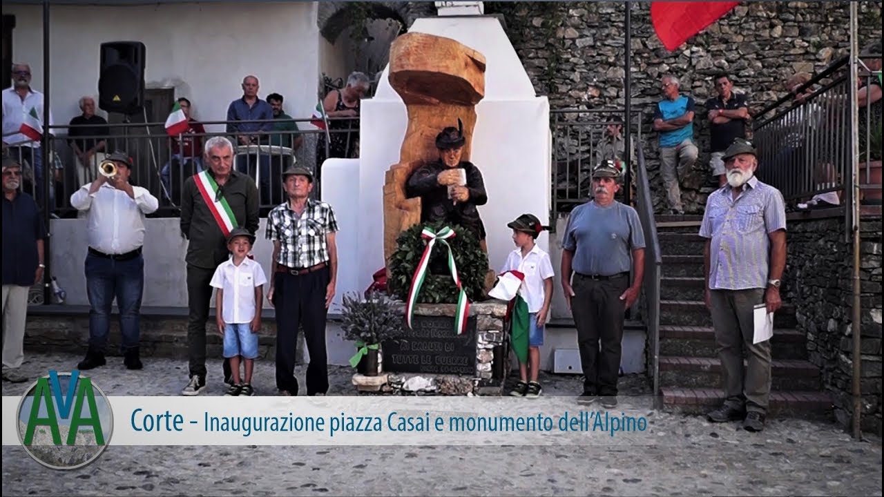 Corte - Inaugurazione piazza Casai e monumento dell'Alpino