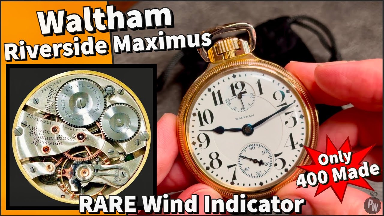 RARE 16s Waltham Riverside Maximus Wind Indicator — Only 400 Produced