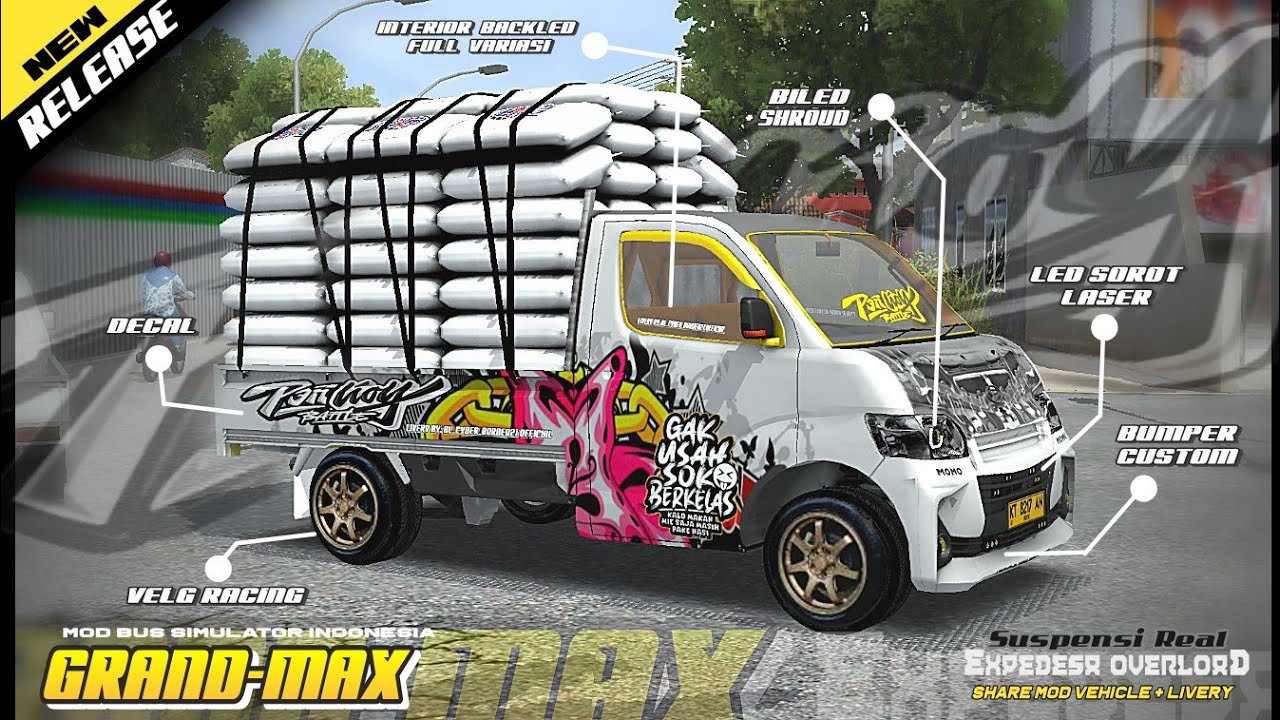 Hampir habis nafas😮‍💨 MOD GRANDMAX BERAS 𝘖𝘝𝘌𝘙𝘓𝘖𝘈𝘋 𝘚𝘜𝘚𝘗𝘌𝘕𝘚𝘐 𝘙𝘌𝘈𝘓🎉 || MOD BUSSID