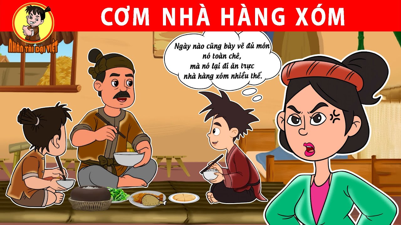 BỮA CƠM NHÀ HÀNG XÓM  - Nhân Tài Đại Việt - Phim hoạt hình - Truyện Cổ Tích Việt Nam | Xưởng Phim