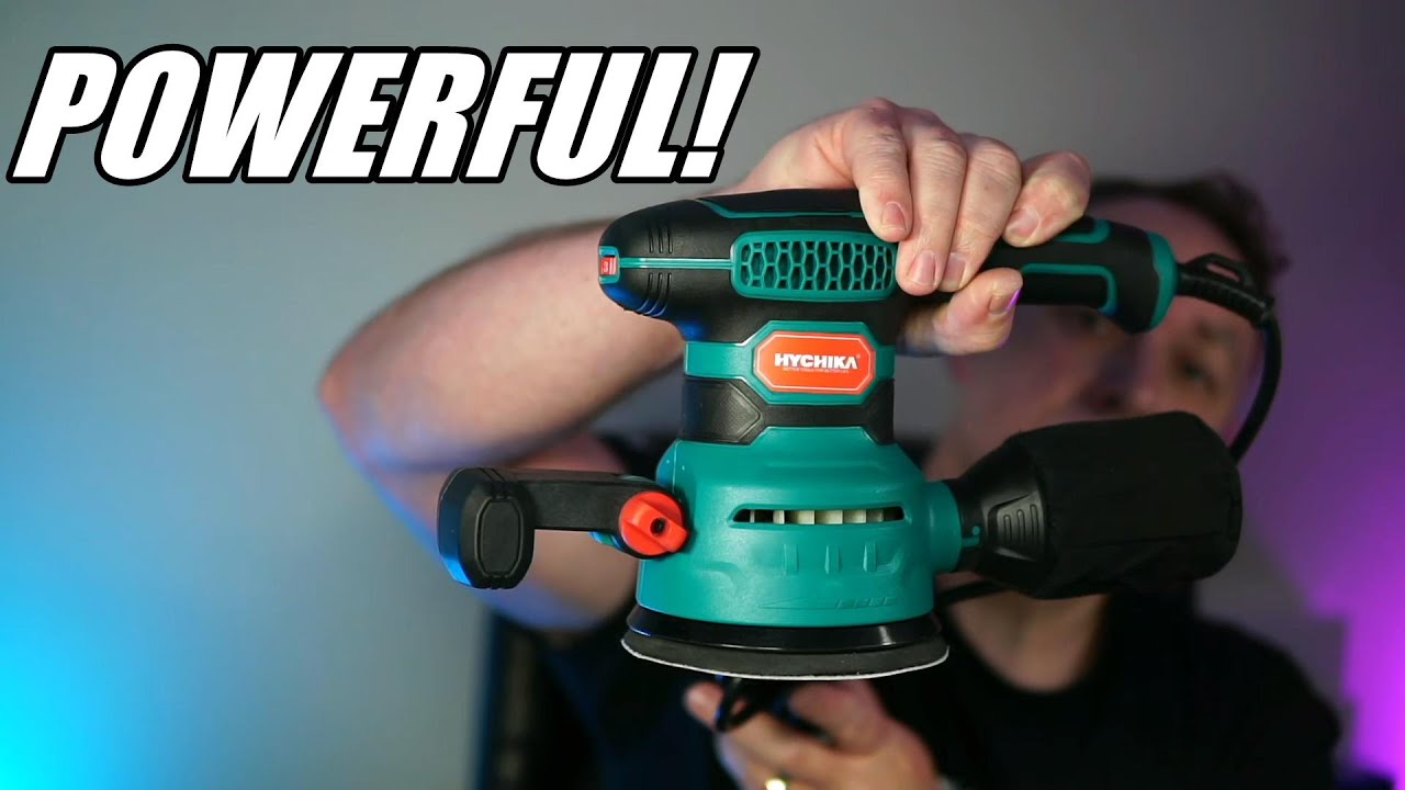 HYCHIKA Orbital Sander With 6 Variable Speeds and Double Handle. Very powerful!