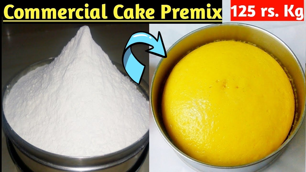 Commercial Cake Premix|Eggless cake premix recipe at home|Homemade cake premix