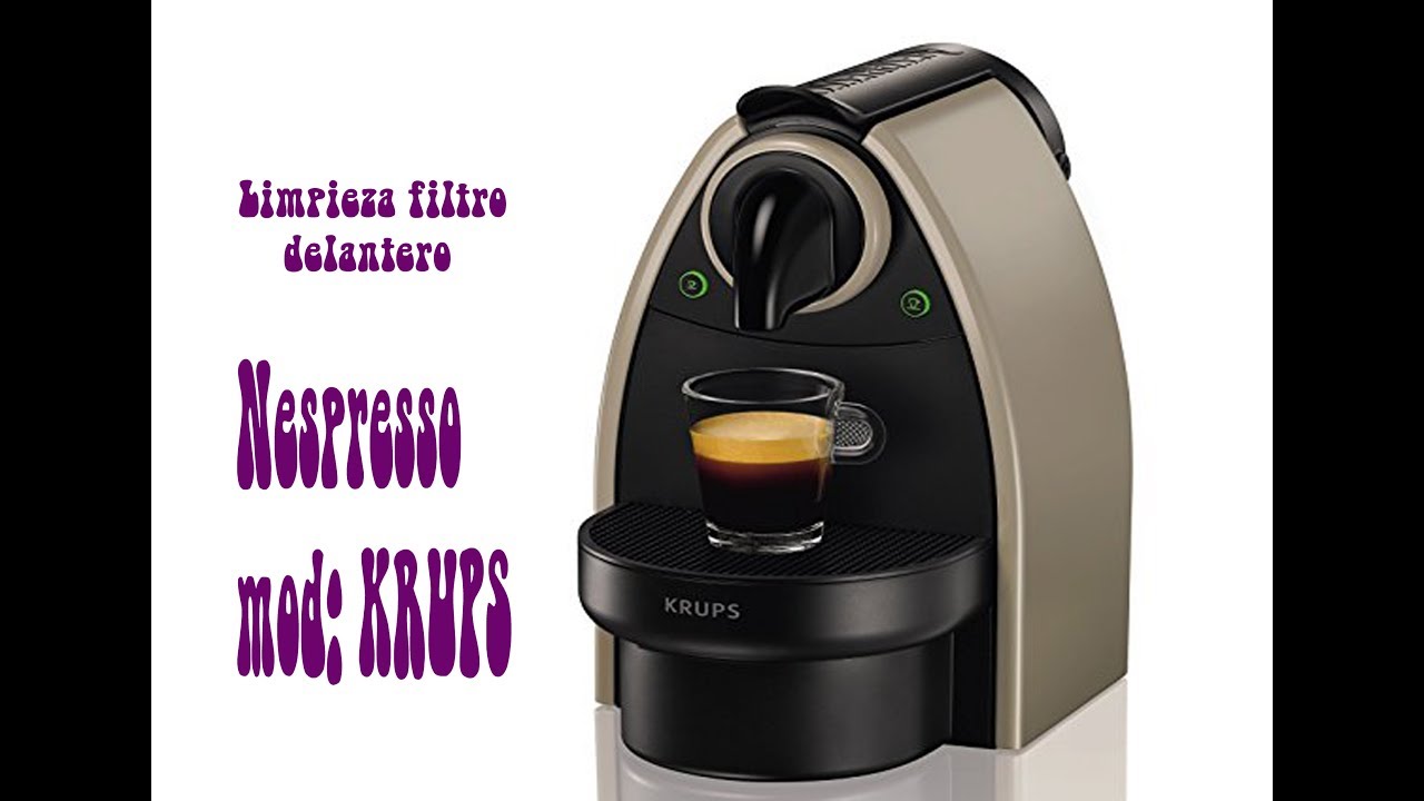 Cafetera NESPRESSO - Limpieza del cabezal frontal (Filtro)
