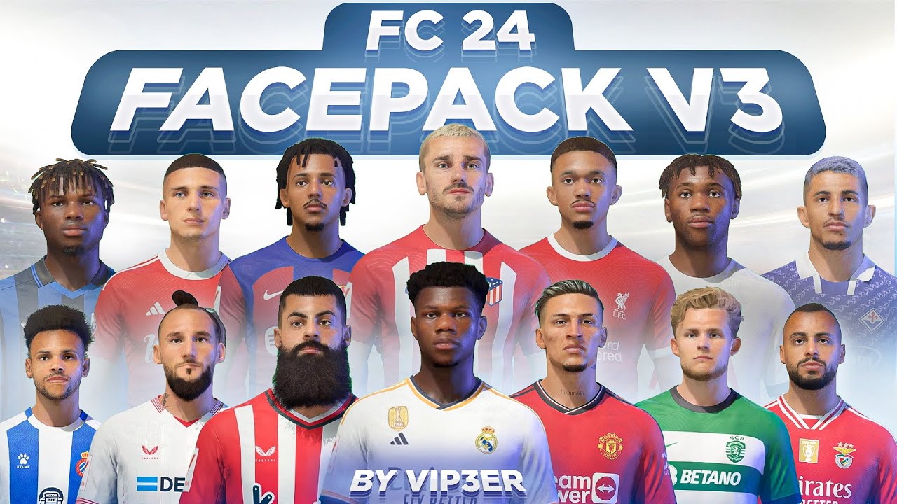 FC 24 FacePack V3 By ViP3eR For FIFA 22 + Tutorial | TU17