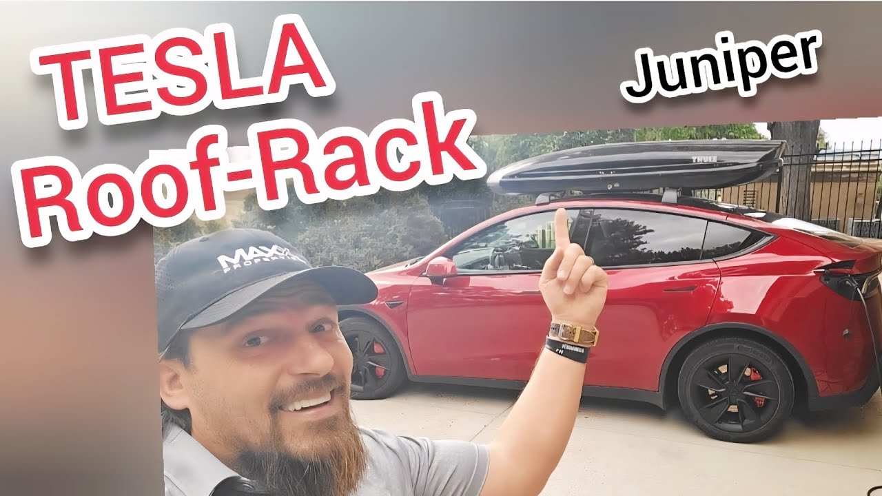 Установка багажника на крышу - Tesla Model Y Juniper