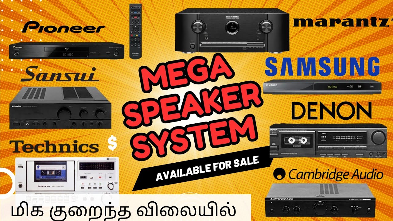 MEGA SPEAKER SYSTEM for Sale #avr #denon #cambridge #samsung #technics #sansui #marantz #pioneer