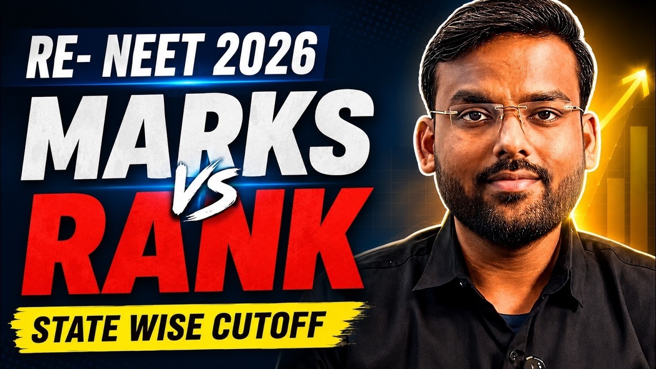 RE-NEET 2026 Marks vs Rank | State Quota Expected Cutoff for Government MBBS Live
