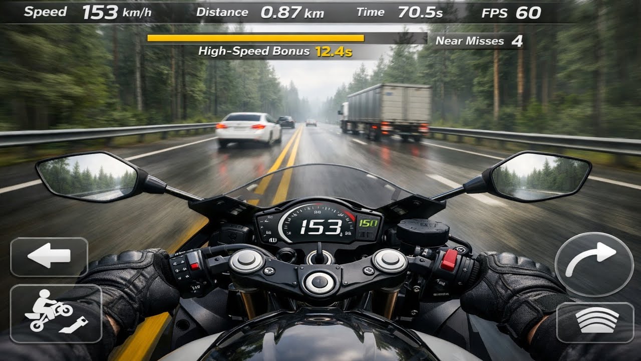 NEAR-MISS 40 CARS IN 90 SECONDS | TRAFFIC RIDER RACE | IS IT REALLY AMAZING 🥰💯